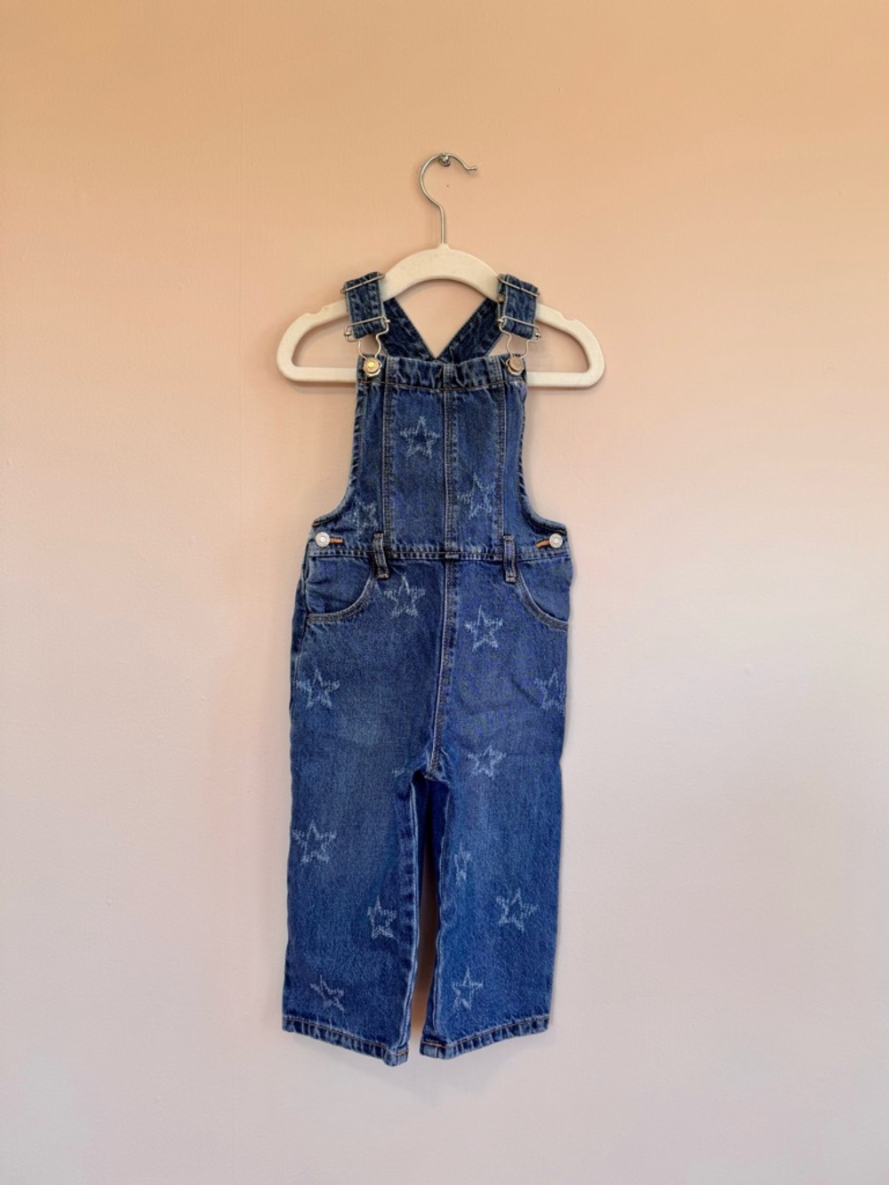 Zara Girls Denim Star Overalls